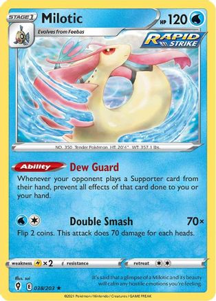 Milotic - SWSH07: Evolving Skies #038
