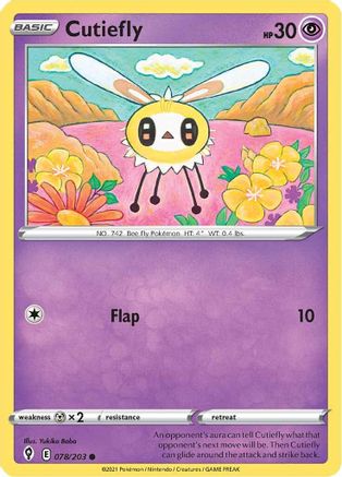 Cutiefly - SWSH07: Evolving Skies #078