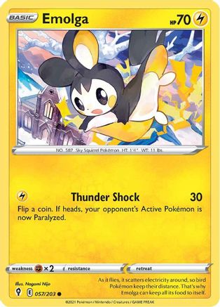 Emolga - SWSH07: Evolving Skies #057