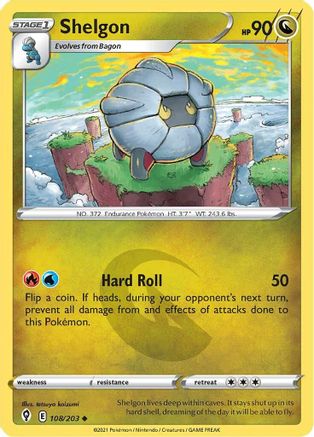 Shelgon - SWSH07: Evolving Skies #108