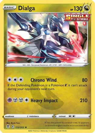 Dialga - SWSH07: Evolving Skies #112