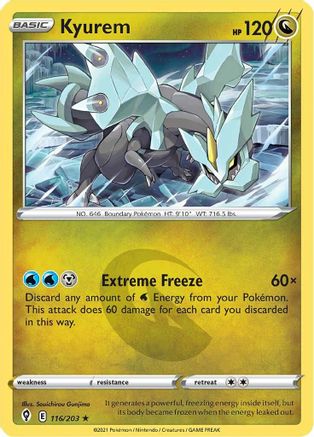 Kyurem - SWSH07: Evolving Skies #116
