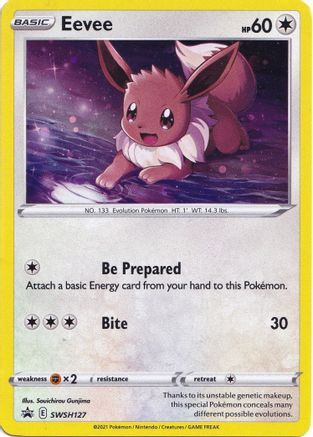 Eevee - SWSH127 - SWSH: Sword & Shield Promo Cards #SWSH127