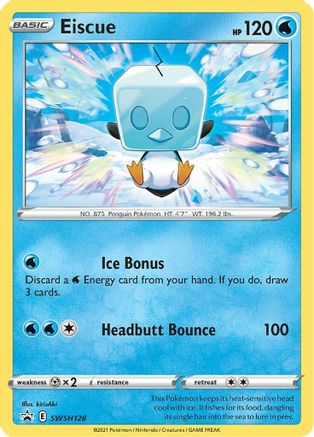 Eiscue - SWSH128 - SWSH: Sword & Shield Promo Cards #SWSH128