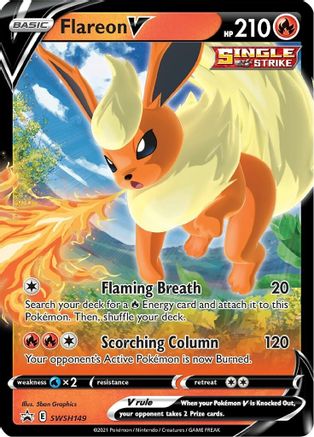 Flareon V - SWSH149 - SWSH: Sword & Shield Promo Cards #SWSH149