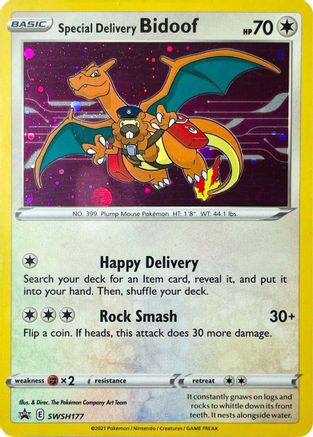 Special Delivery Bidoof - SWSH: Sword & Shield Promo Cards #SWSH177