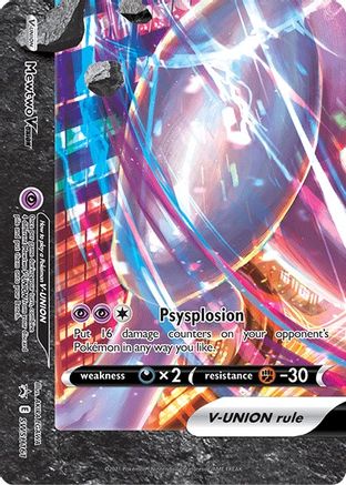 Mewtwo V-UNION - SWSH161 - SWSH: Sword & Shield Promo Cards #SWSH161