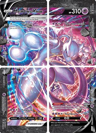 Mewtwo V-UNION [Set of 4] - SWSH: Sword & Shield Promo Cards #