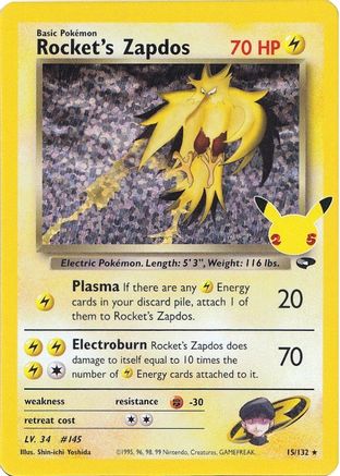 Rocket's Zapdos - Celebrations: Classic Collection #15