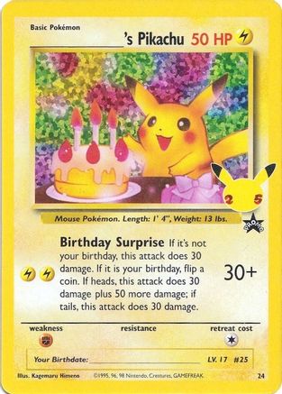 ______'s Pikachu - Celebrations: Classic Collection #24