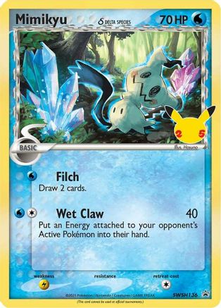 Mimikyu (Delta Species) - SWSH136 - SWSH: Sword & Shield Promo Cards #SWSH136