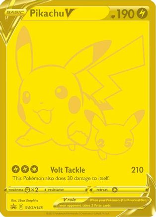 Pikachu V - SWSH145 - SWSH: Sword & Shield Promo Cards #SWSH145