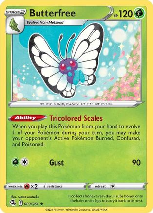 Butterfree - SWSH08: Fusion Strike #003