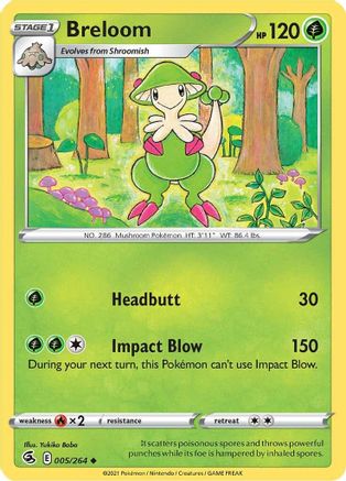 Breloom - SWSH08: Fusion Strike #005