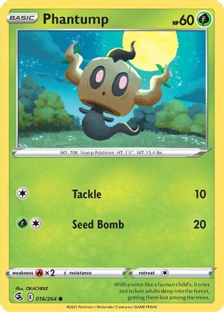 Phantump - SWSH08: Fusion Strike #016
