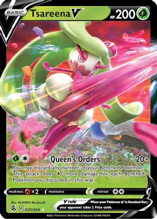 Tsareena V - SWSH08: Fusion Strike #021