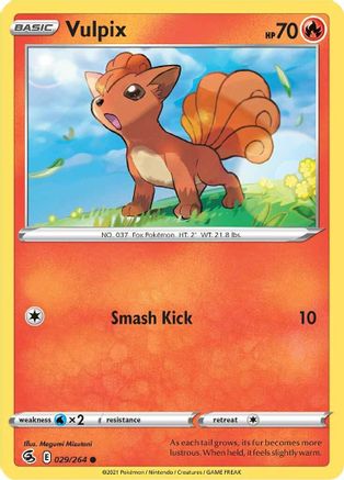 Vulpix (29) - SWSH08: Fusion Strike #029