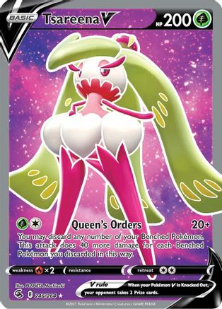 Tsareena V (Full Art) - SWSH08: Fusion Strike #246