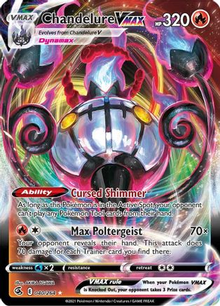 Chandelure VMAX - SWSH08: Fusion Strike #040