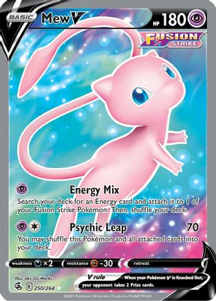 Mew V (Full Art) - SWSH08: Fusion Strike #250