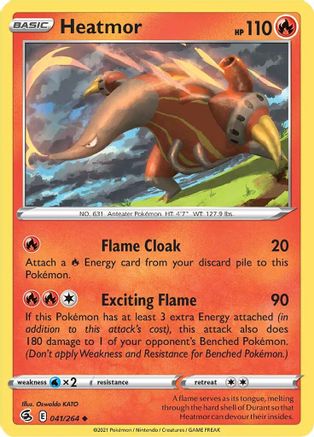 Heatmor - SWSH08: Fusion Strike #041