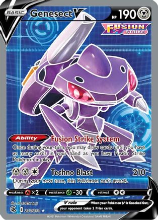 Genesect V (Full Art) - SWSH08: Fusion Strike #254