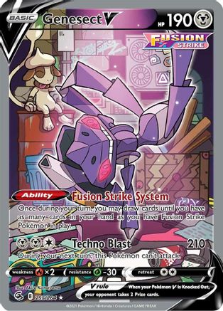 Genesect V (Alternate Full Art) - SWSH08: Fusion Strike #255