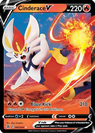 Cinderace V (43) - SWSH08: Fusion Strike #043