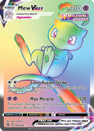 Mew VMAX (Secret) - SWSH08: Fusion Strike #268