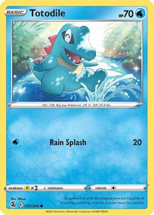 Totodile - SWSH08: Fusion Strike #055