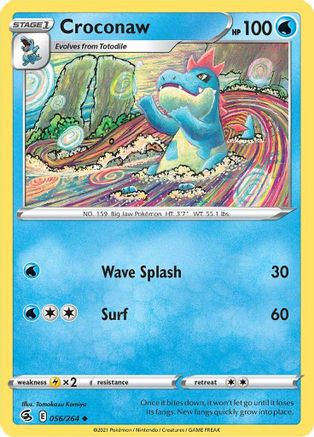 Croconaw - SWSH08: Fusion Strike #056