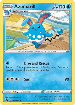 Azumarill - SWSH08: Fusion Strike #059