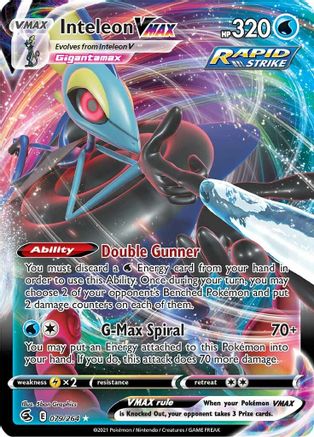 Inteleon VMAX - SWSH08: Fusion Strike #079