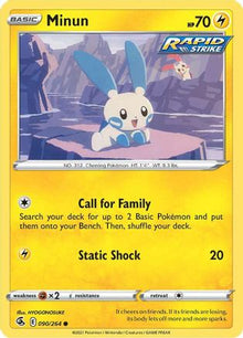 Minun - SWSH08: Fusion Strike #090