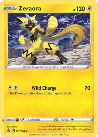 Zeraora - SWSH08: Fusion Strike #102