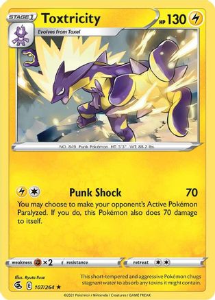 Toxtricity (107) - SWSH08: Fusion Strike #107