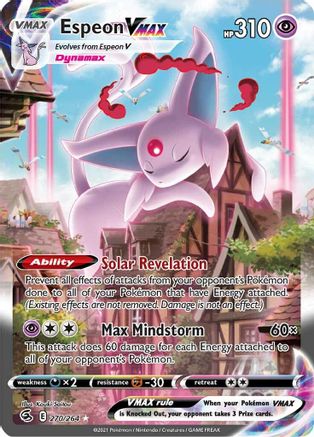 Espeon VMAX (Alternate Art Secret) - SWSH08: Fusion Strike #270