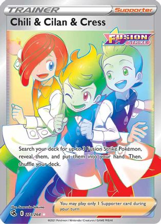 Chili & Cilan & Cress (Secret) - SWSH08: Fusion Strike #273