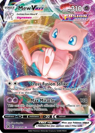 Mew VMAX - SWSH08: Fusion Strike #114
