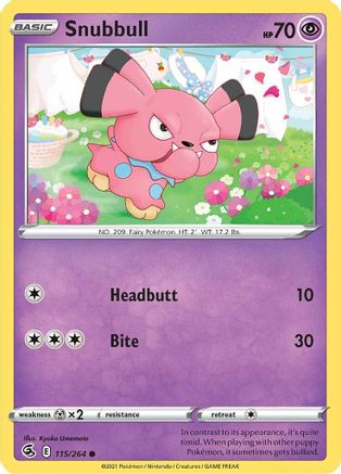 Snubbull - SWSH08: Fusion Strike #115