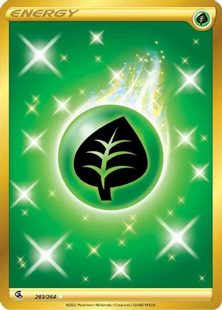 Grass Energy (Secret) - SWSH08: Fusion Strike #283
