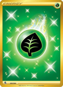 Grass Energy (Secret) - SWSH08: Fusion Strike #283