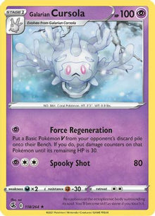 Galarian Cursola - SWSH08: Fusion Strike #118