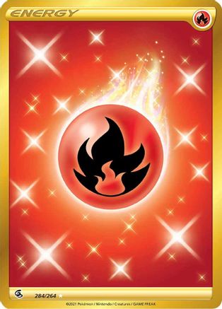 Fire Energy (Secret) - SWSH08: Fusion Strike #284