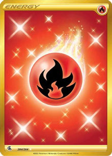 Fire Energy (Secret) - SWSH08: Fusion Strike #284