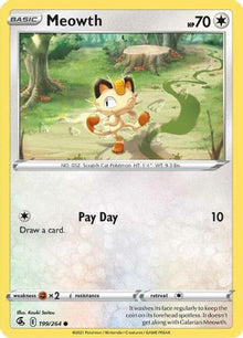 Meowth - SWSH08: Fusion Strike #199