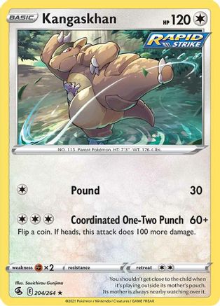 Kangaskhan - SWSH08: Fusion Strike #204