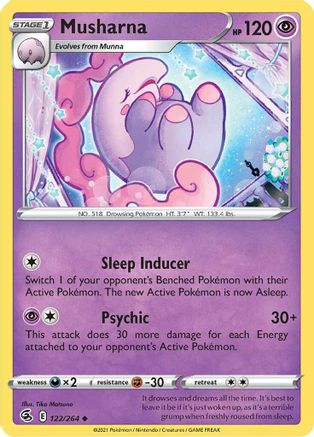 Musharna - SWSH08: Fusion Strike #122