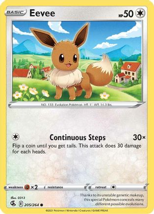 Eevee - SWSH08: Fusion Strike #205