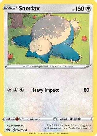 Snorlax - SWSH08: Fusion Strike #206